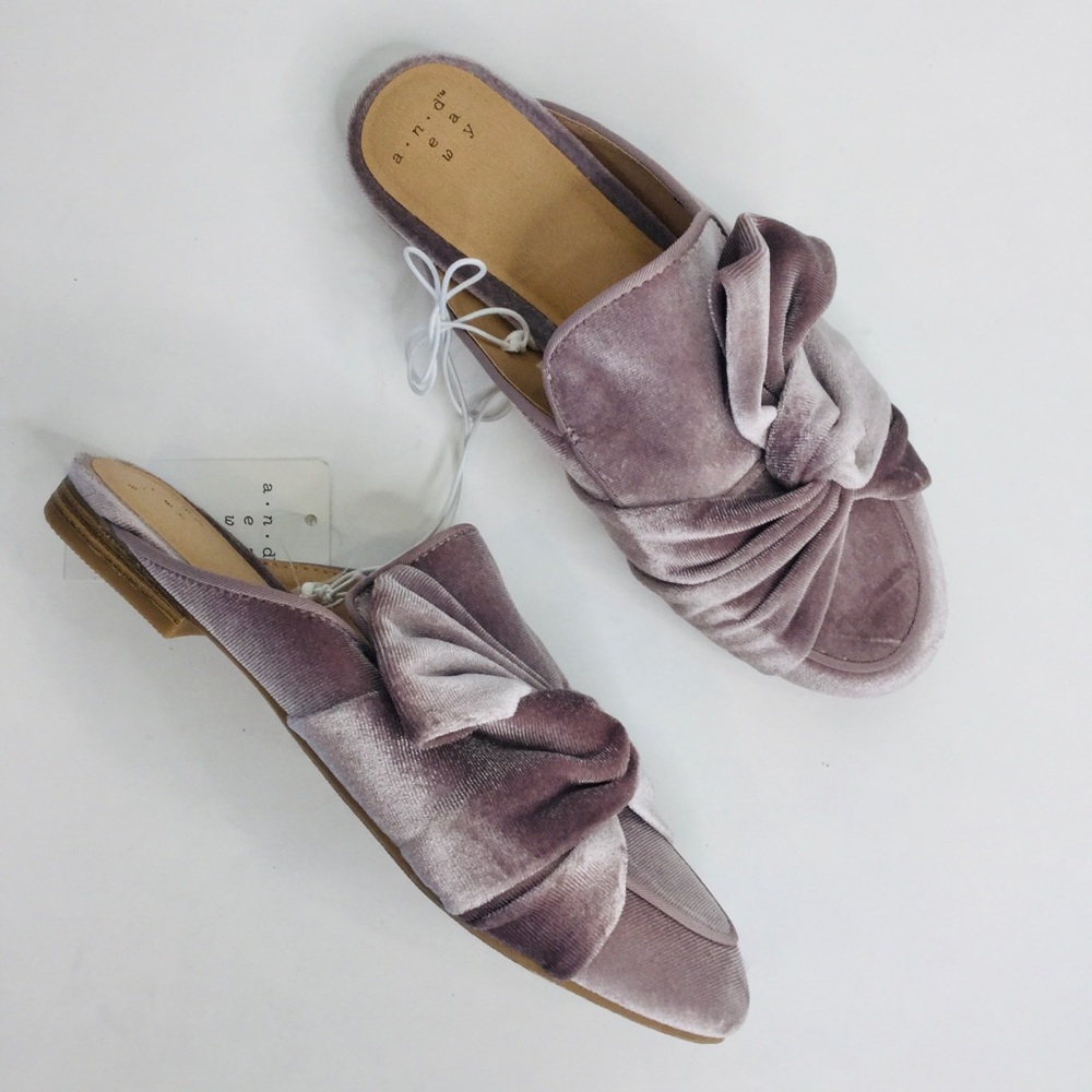 A New Day Holland knot velvet slipper mules - Picture 1 of 8